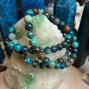 Chrysocolla Bracelet Appr. 8 mm
